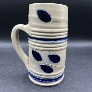 Williamsburg Pottery Salt Glaze Beer Stein 6.5” Mug Art Pottery